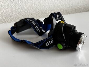 Turisticke led svetlo - čelovka