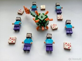 X1 Lego® Originál figúrky Minecraft,  Steve, Guardian (nové)
