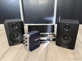 Štúdiové monitory M Audio BX5, Zvuková karta, Mikrofón