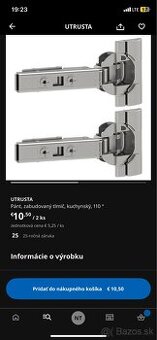 IKEA Utrusta kuchynský pánt - 1