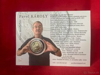 Raritka Karoly Karta 17. November 2009 pamätná 2€ minca