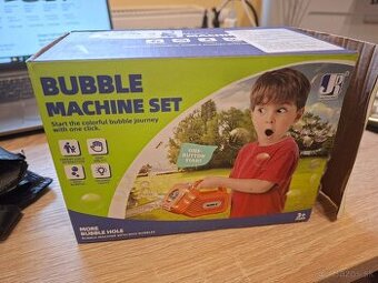 Prenosný bublifuk biely