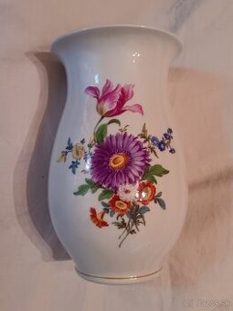 Míšeň, Meissen  - malovaná porcelánová váza