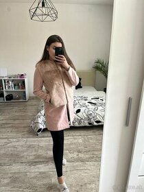 Ružový Zara kabátik