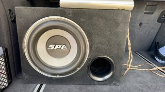 Subwoofer SPL 2000w RMS650w + zosilňovač JBL + kondenzátor