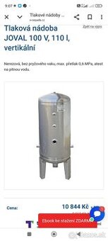 Nerezová tlaková nádoba Joval