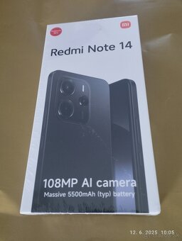 Redmi note 14. 6/128 GB. nový
