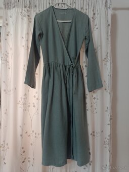 Dámske ľanové šaty - Simply grey
