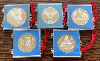 Slovenské strieborné mince - korunová mena proof