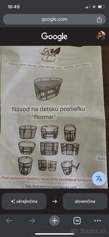 Detska postielka 9v1 hojdacia