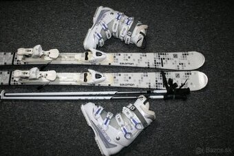 dámske lyže salomon 144 cm , lyžiarky