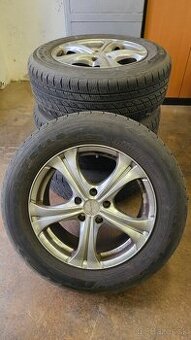 Predám komplet alu disky 5x114.3 17" + zimné pneu