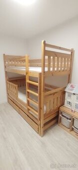 Poschodová posteľ s prísteľkou a šuflíkmi Wilsondo Petra 5