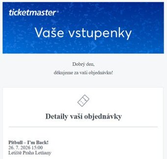 Pitbull - Praha Letňany 26.7.20265