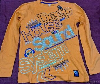 Chlapčenské tričko dlhý rukáv Deep House Sound System č. 2