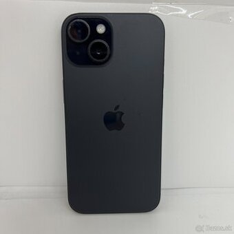 iPhone 15 128GB BLACK - DOBRÝ STAV - ZÁRUKA