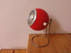 Stylová retro červená lampička Elektrofem ISZ - 1