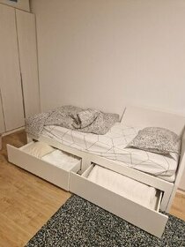 IKEA rozťahovacia posteľ s dvoma zásuvkami