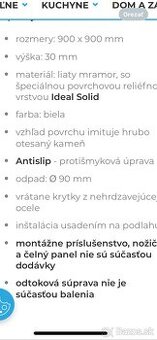 sprchova vanička