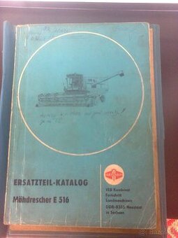 kombajn e512. e516 katalog nahradnich dielov.