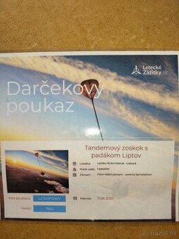 Poukaz na tandemový zoskok