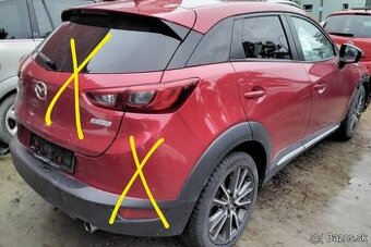 MAZDA CX-3 2.0 AWD 2015 predám DVERE,MOTOR PE, PREVODOVKA, s