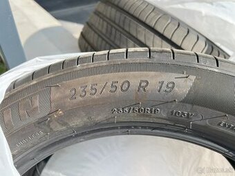 Predám nepoužívané letné pneumatiky Michelin 235/50 R19