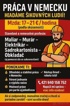 Chceš ísť pracovať do Nemecka?