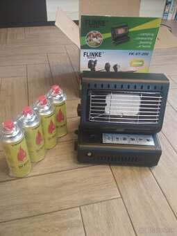 Plynový ohrievač na butánové kartuše aj na 2kg PB bombu-nový