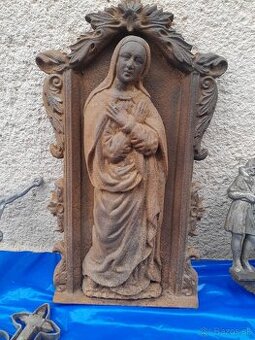 Funerálna liatina,liatinová žehlička,váha,stojan na stromček