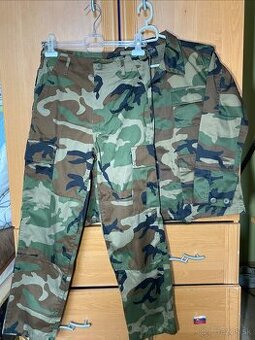 Detské maskáče US BDU Woodland