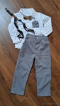 Elegantné oblečenie - set / oblek pre chlapčeka cca 98