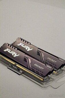 Predám RAM Kingston FURY Beast Black 16GB KIT DDR4 3600MHz