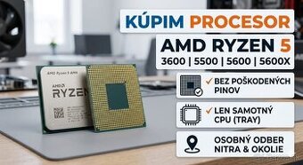 KÚPIM AMD Ryzen 5 (3600, 5500, 5600, 5600X)