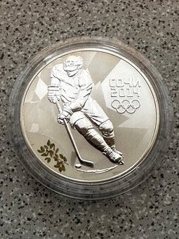 Strieborná minca 3 Ruble Ruská federácia 2014.