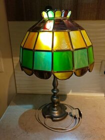 Tiffany stolní lampa starožitna 55x40cm