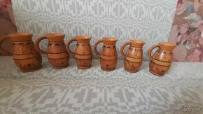 Vázy drevené retro