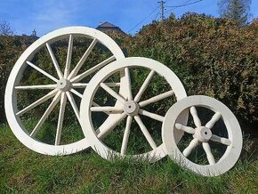 Drevené dekoračné koleso- 60cm