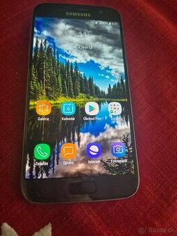 Samsung S7 čierny používaný plné funkčný trochu dole pri dis