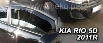 Deflektory - protiprievanové plexi Kia Rio HTB 5D 2011 - 201