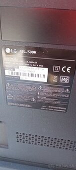 Predam rozbity LED TV LG 43LJ500V na suciastky servis