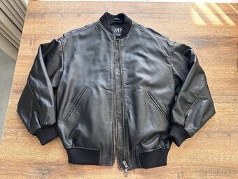 Dámska kožená bomber bunda Zara