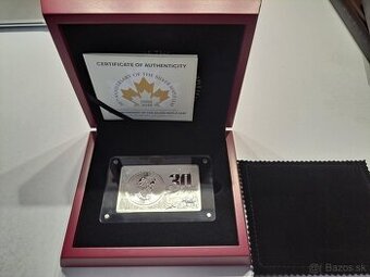 Investičná strieborná tehlička s mincou Maple Leaf 3 Oz