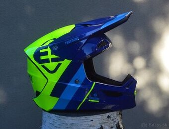 prilba okuliare modrá žltá fluo shot freegun ECE 22.06.