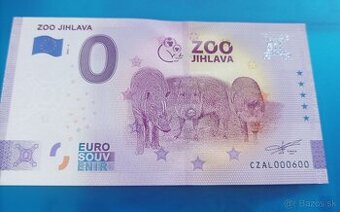 0 euro souvenír Zoo Jihlava číslo 600