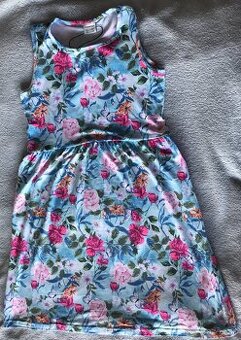 Kvietkované letné šaty, veľkosť 146 a 152