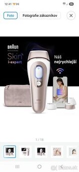 IPL epilátor Braun Smart I-Expert PL-7253+púzdro a 3hlavice.