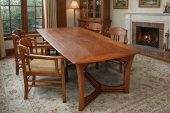 Jedálenský komplet v dubovom masive