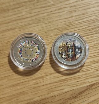 Slovenské kolorovane 2 euro mince