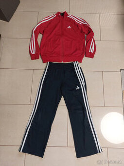 Tepláková dievčenská súprava zn. Adidas veľ. 128, 7-8 rokov.